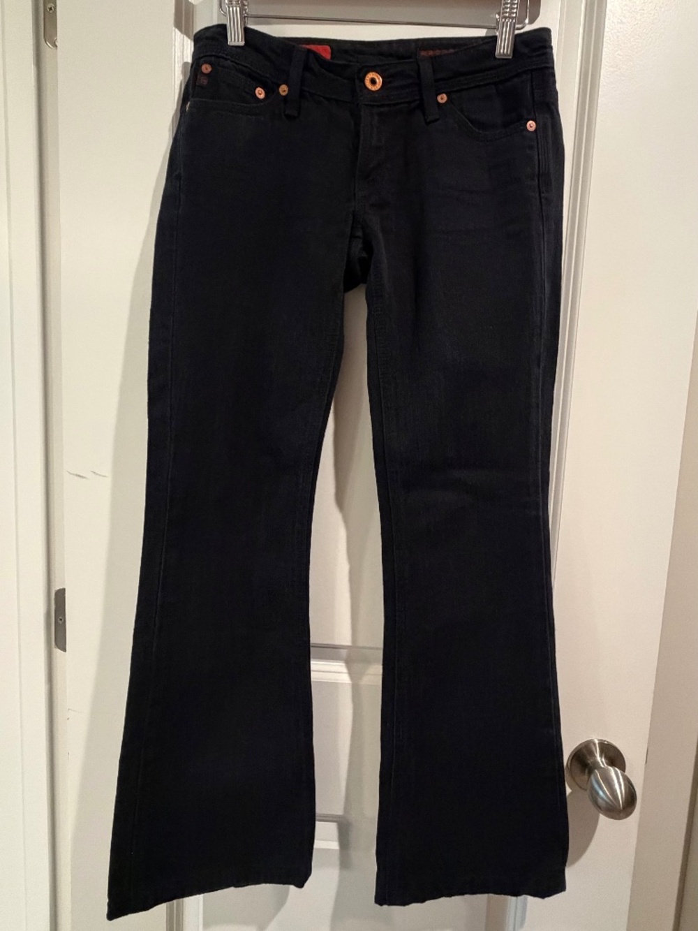 AG Adriano Goldschmied The Merlot Flare Jeans Black - Size 26R